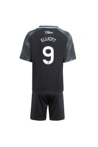 Aston Villa Harvey Elliott #9 Jalkapallovaatteet Lasten Vieraspeliasu 2025-26 Lyhythihainen (+ Lyhyet housut)